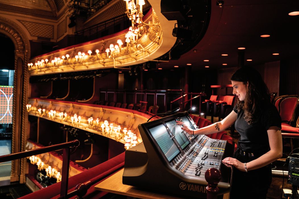 Former apprentice Holly Bell now works in the sound department 